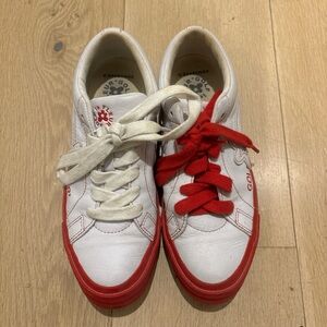 Golf Le Fleur Red and White Sneakers